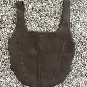 Aritzia Babaton sculpt knit bustier tank